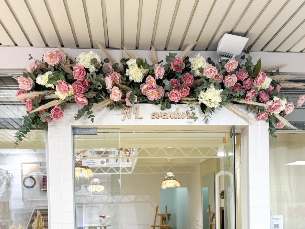 Fleuriste mariage et évènementiel Chemillé Maine-et-loire Devanture boutique