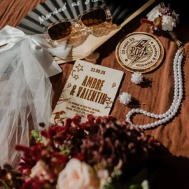 Mariage fleurs rock