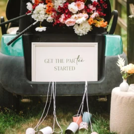 Mariage fleurs golf
